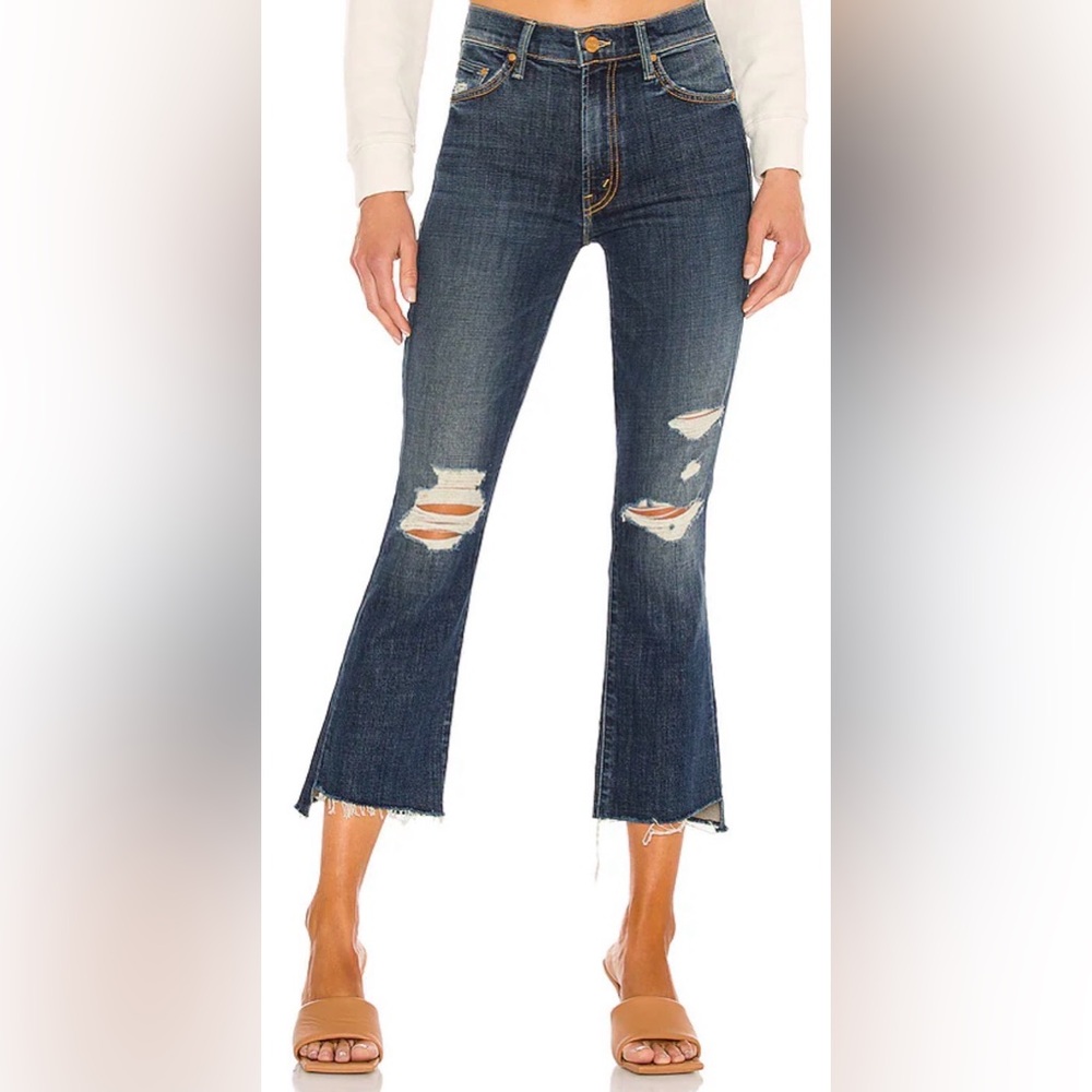 MOTHER Insider Crop Step Fray